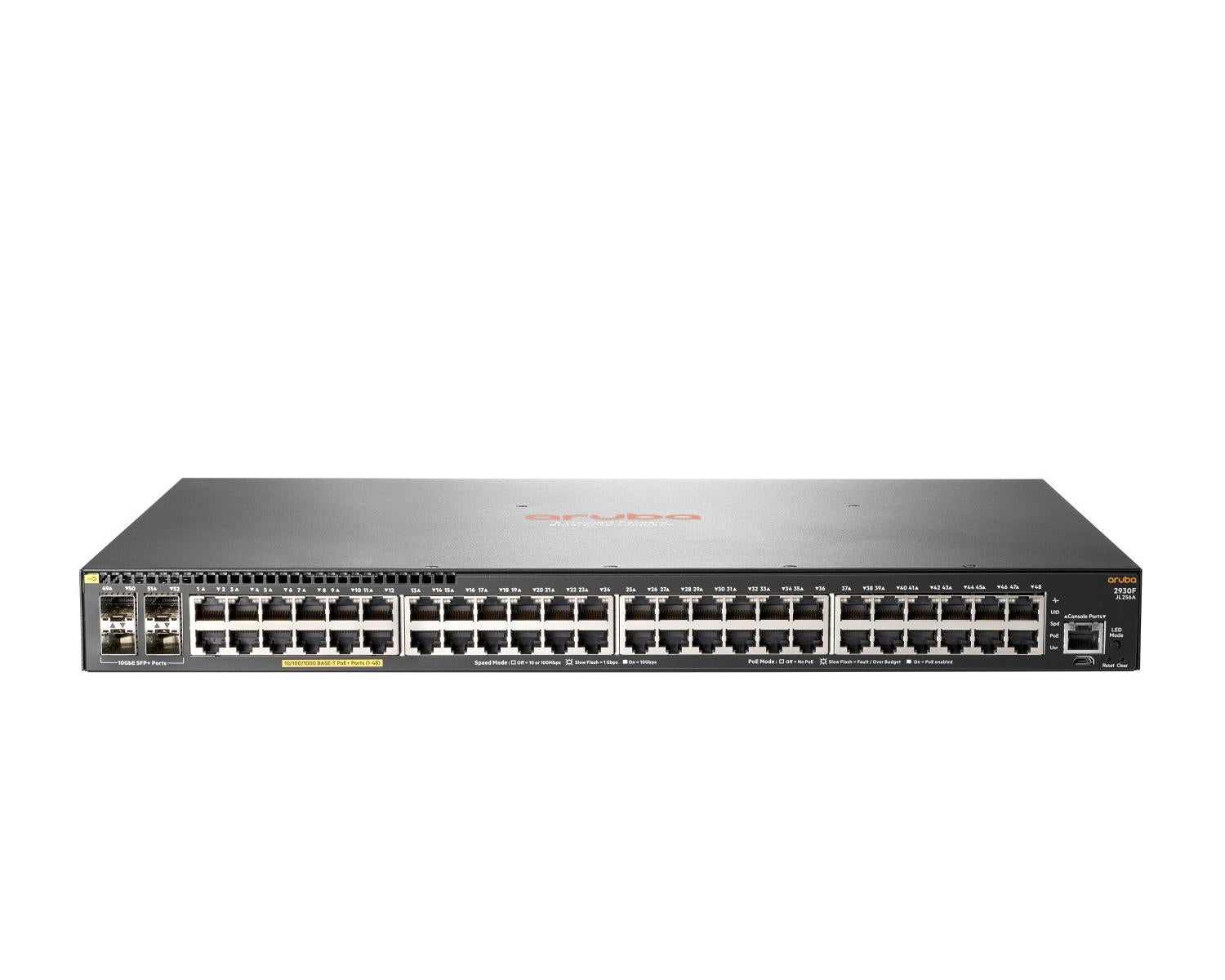 Aruba 2930F 48G PoE 4SFP Gestito L3 Gigabit Ethernet (10/100/1000) Supporto Power over Ethernet (PoE) 1U Grigio