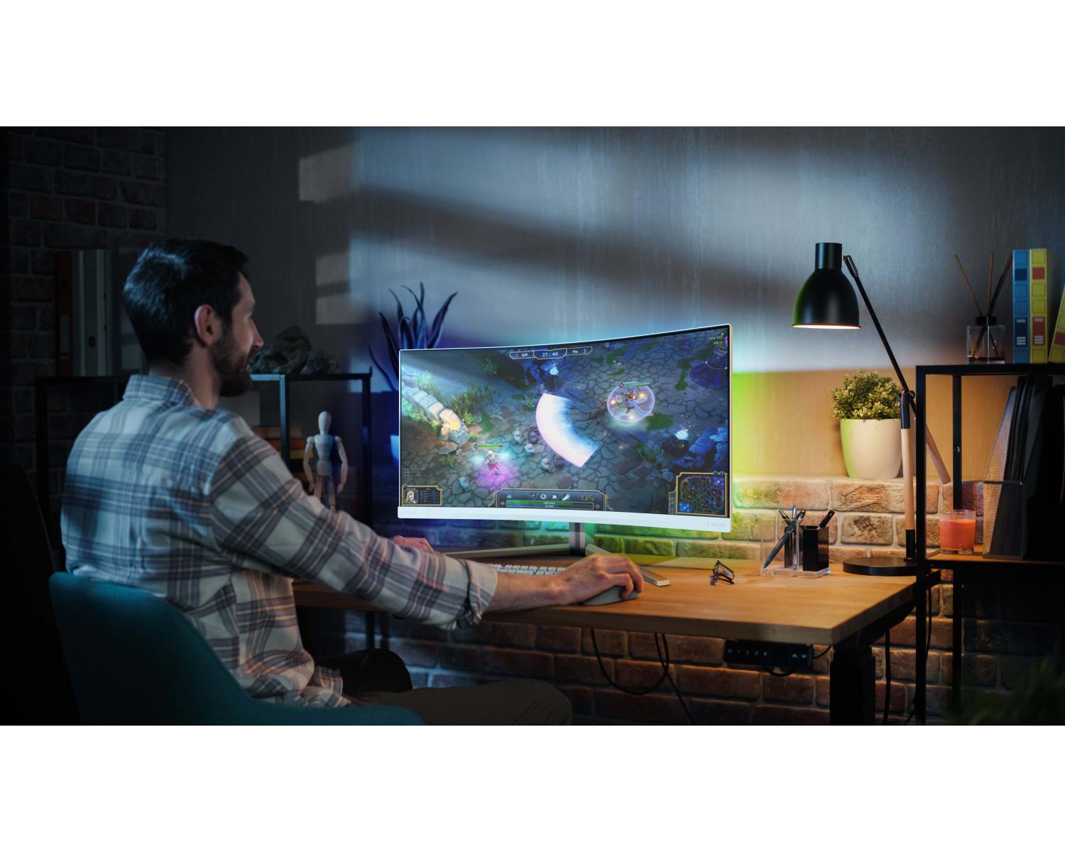 Philips 34M2C5501A/00 Monitor PC 86.4 cm 34 pollici 3440 x 1440 Pixel Wide Quad HD LCD Bianco