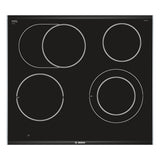 Bosch Serie 8 PKN675DP1D piano cottura Nero, Acciaio inox Da incasso Ceramica 4 Fornelli