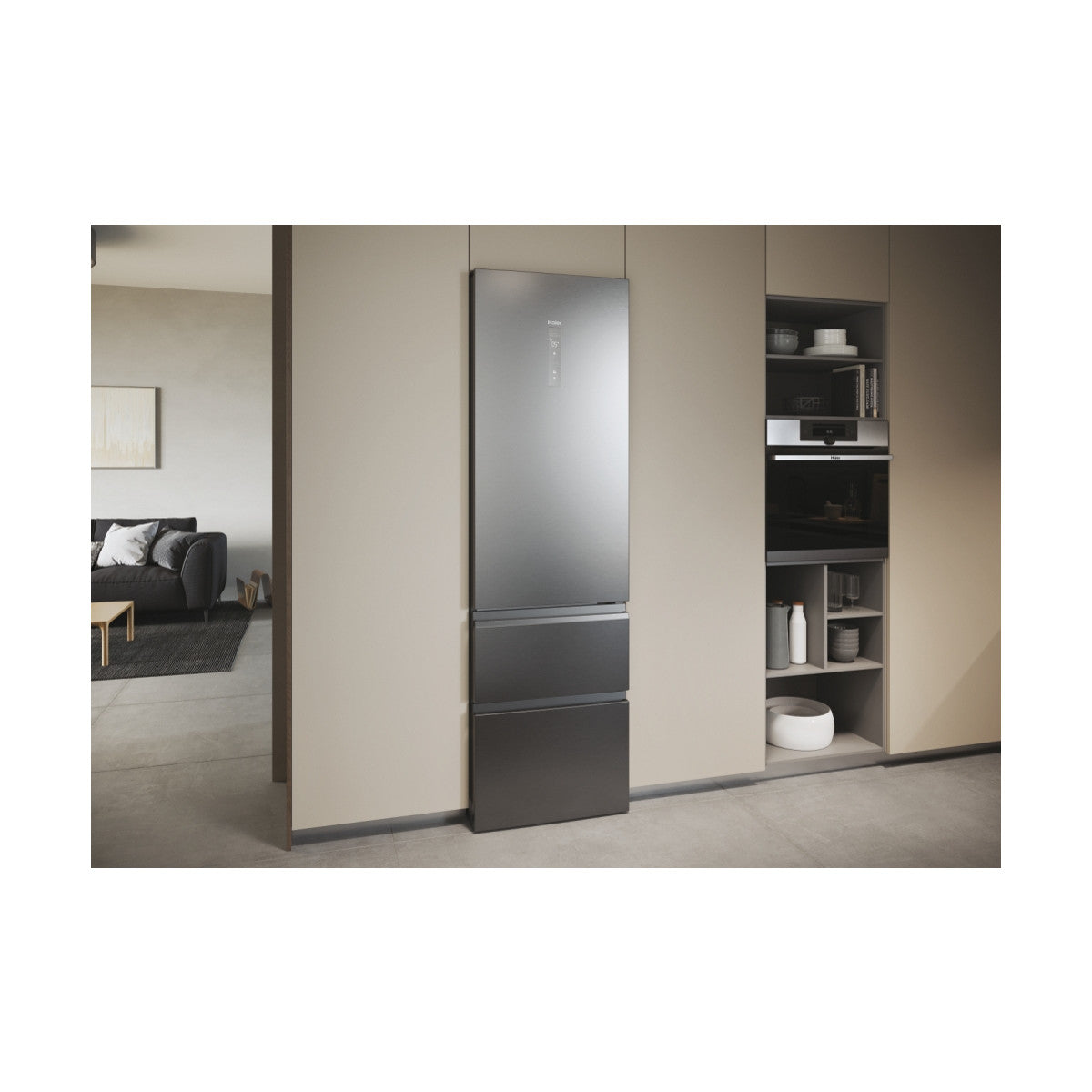 Haier 3D 60 Serie 3 HTW 3618DNMG Libera installazione 360 L Acciaio inox