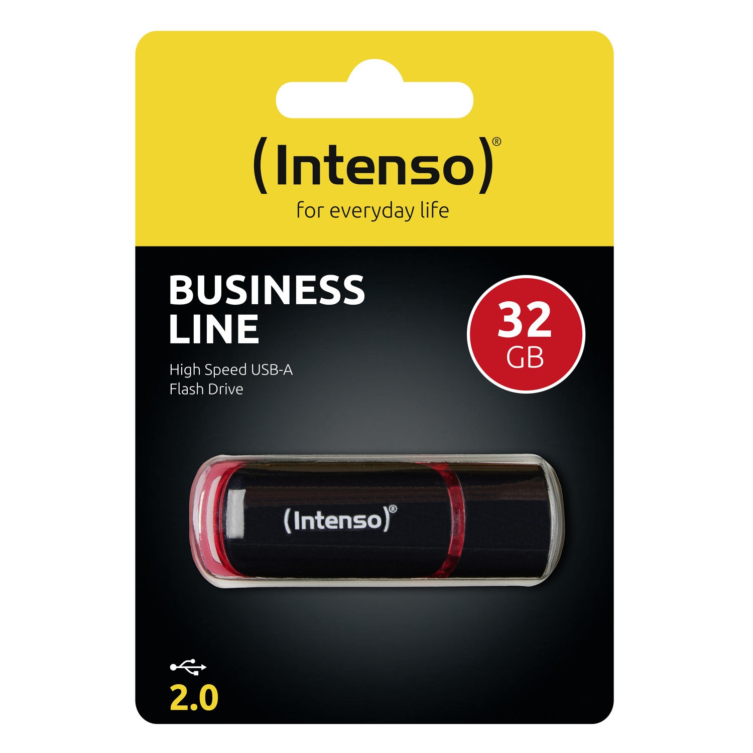 Intenso 32GB USB2.0 unità flash USB USB tipo A 2.0 Nero Rosso