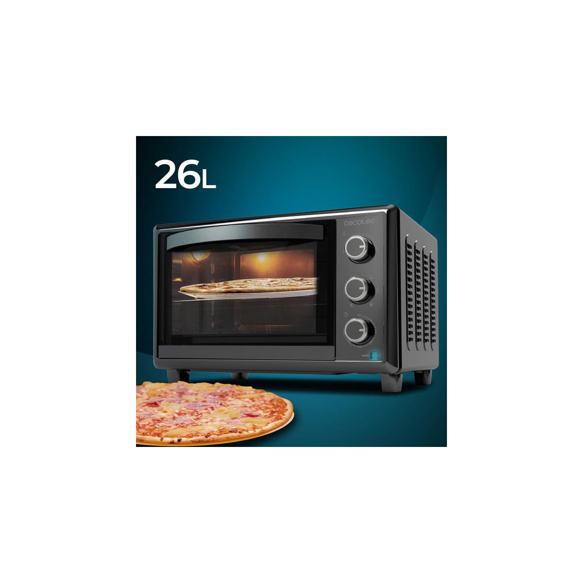 Cecotec 03818 forno 26 L 1500 W Nero