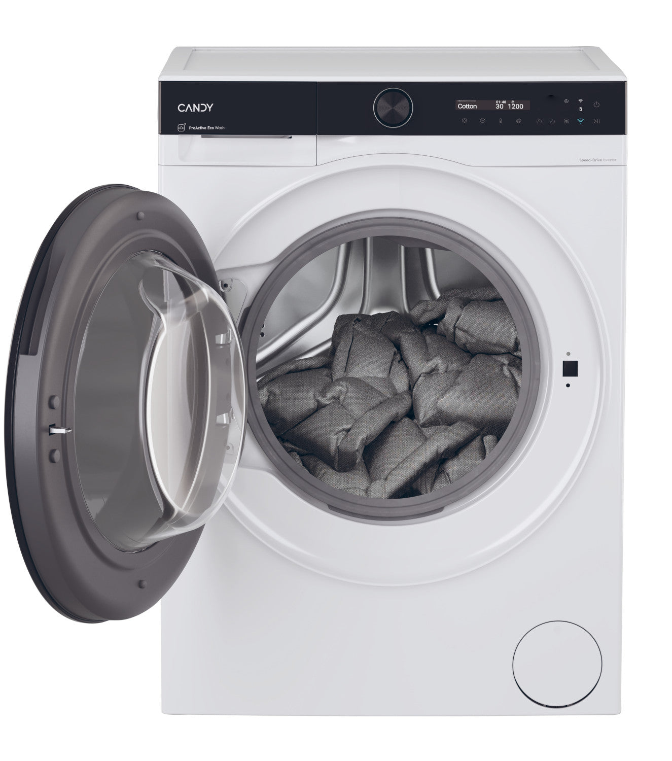Candy BWS 4128B8 S lavasciuga Libera installazione Caricamento frontale Bianco D