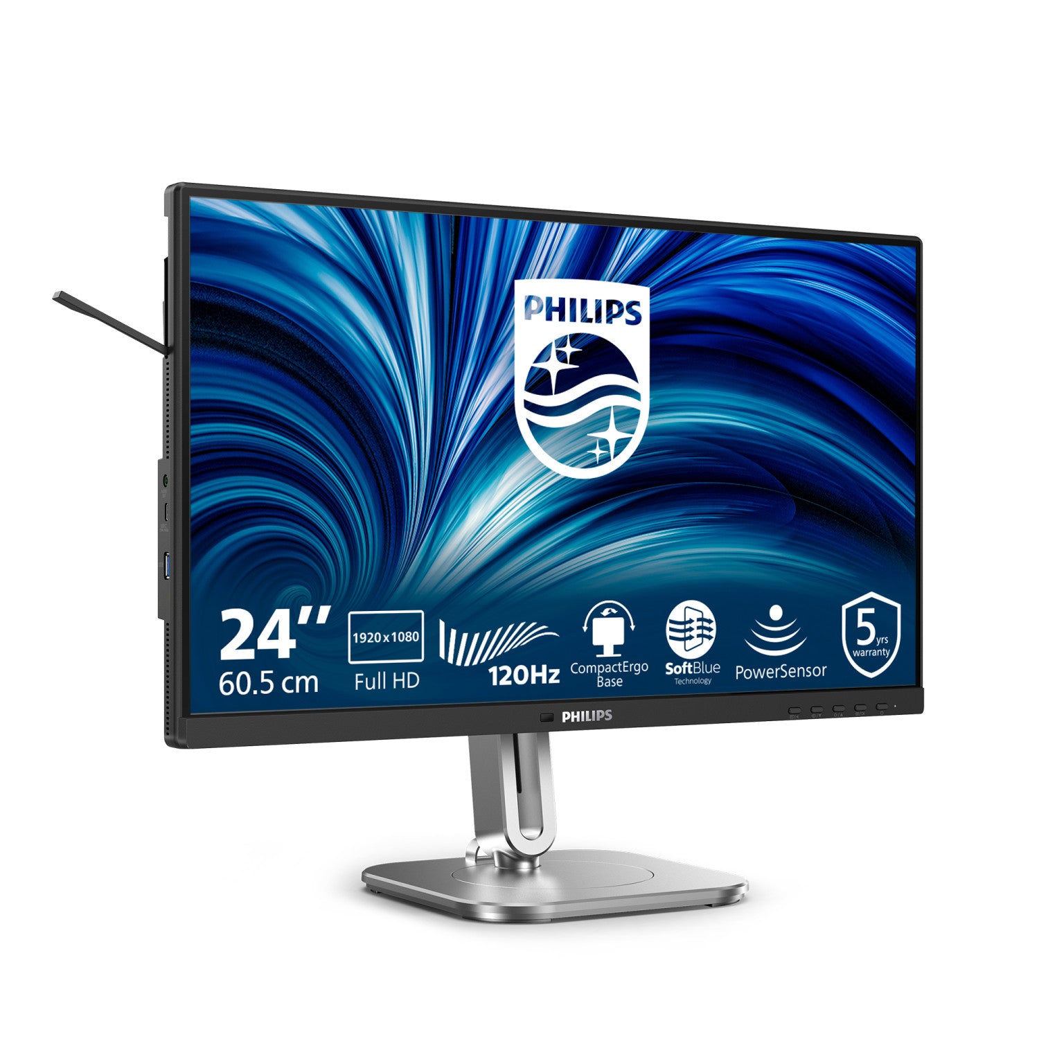 Philips 4000 series 24B2N4200/00 Monitor PC 60,5 cm (23.8") 1920 x 1080 Pixel Full HD LCD Grigio