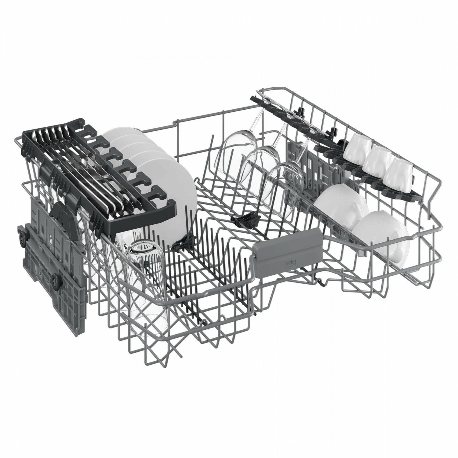 Beko b300 BDSN26430X Lavastoviglie 60cm Semi-Integrata con Cruscotto Inox Classe D 45 dBA