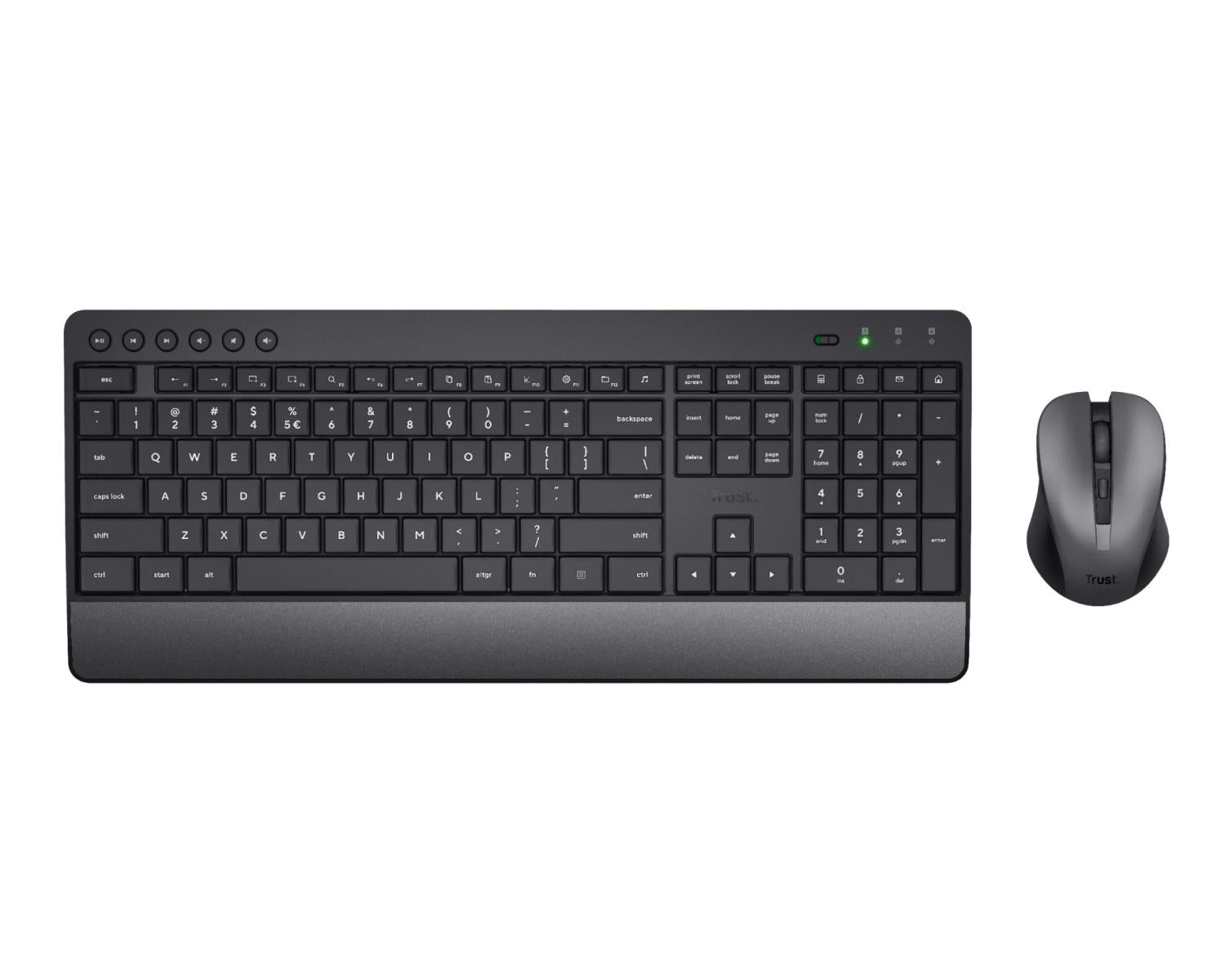 Trust Trezo 24530TRS Tastiera Mouse Incluso RF Wireless QWERTY Italiano Nero