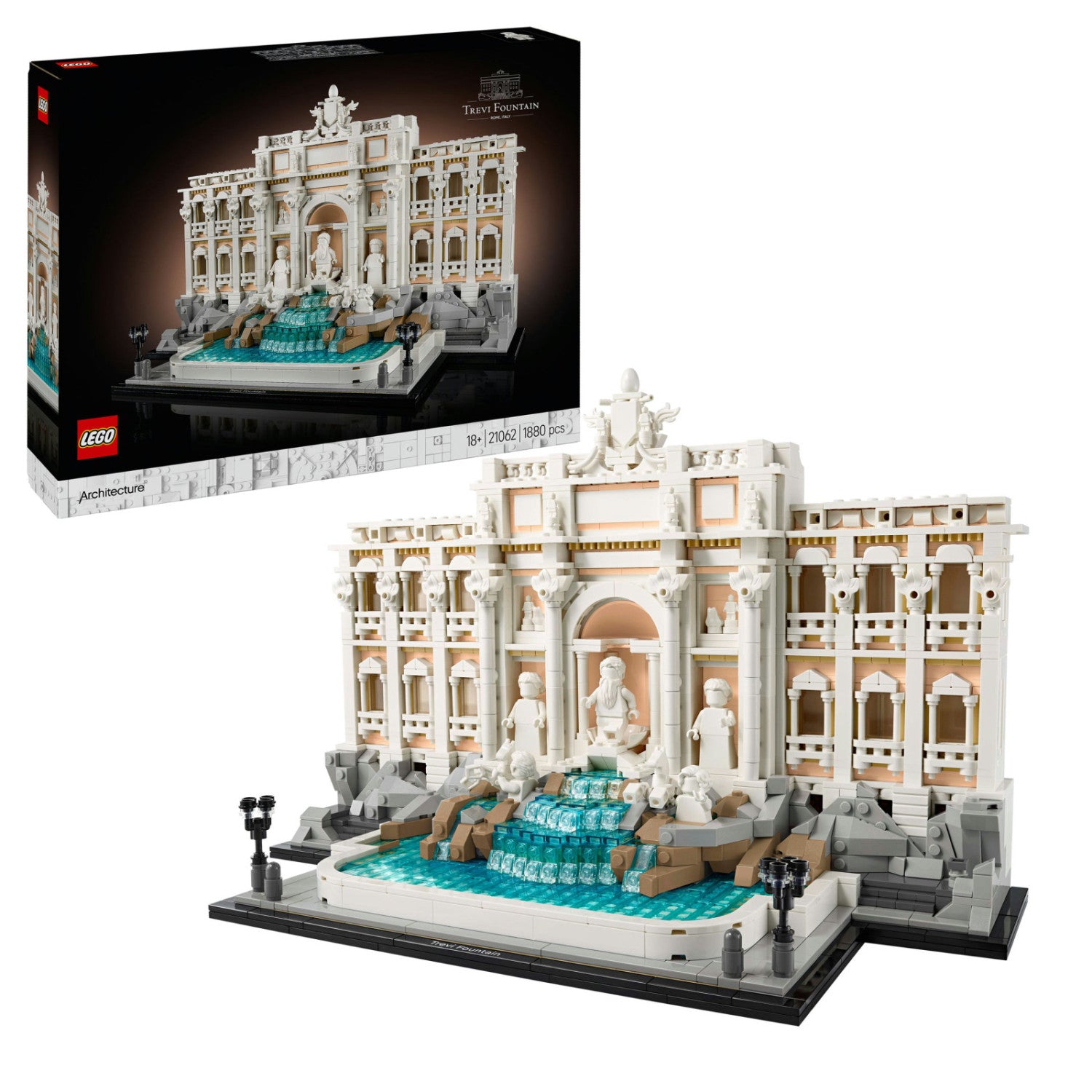 LEGO Architecture Fontana di Trevi 21062 Set da Costruzione 1880 Pezzi Adulti