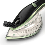Imetec Steam Easy, ferro da stiro portatile verticale, stira in verticale e orizzontale, piastra ceramica, tripla regolazione di vapore e temperatura, display digitale, pronto in 30pollici, 1200 Watt