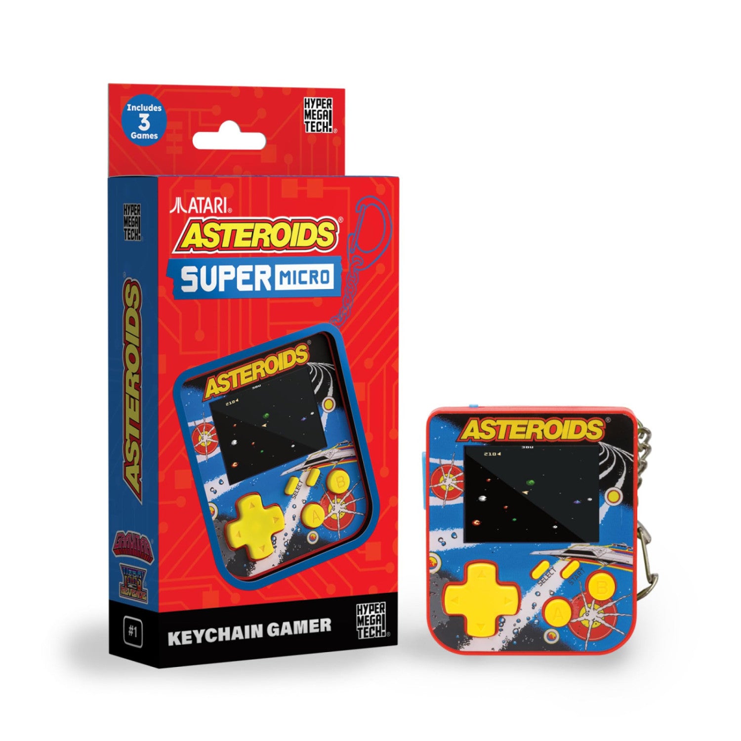 Blaze Entertainment HMT Super Micro Asteroids Keychain Gamer
