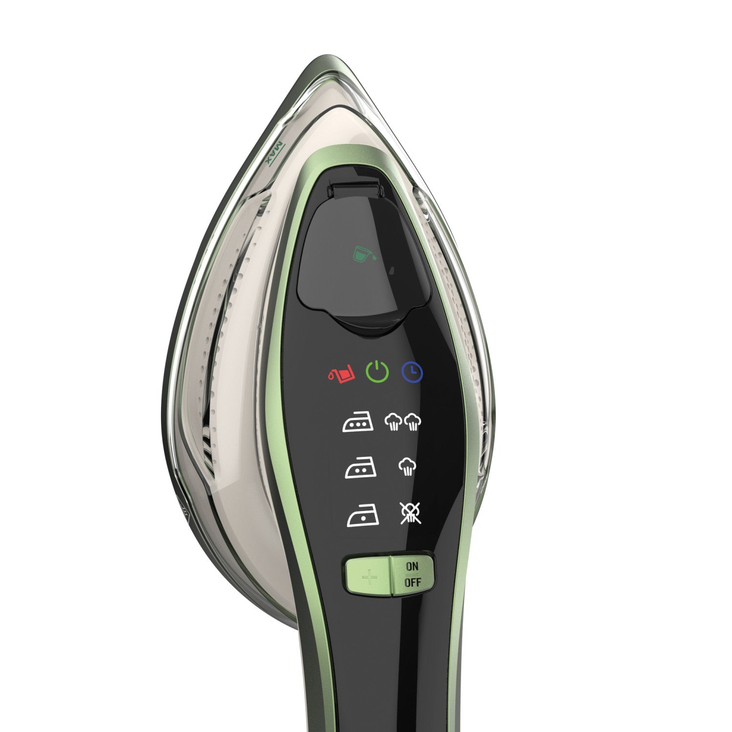 Imetec Steam Easy, ferro da stiro portatile verticale, stira in verticale e orizzontale, piastra ceramica, tripla regolazione di vapore e temperatura, display digitale, pronto in 30pollici, 1200 Watt
