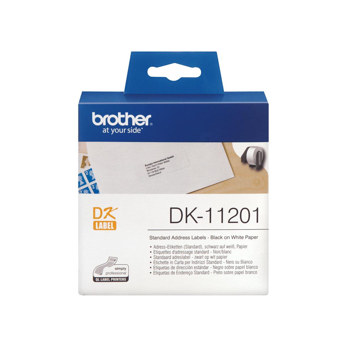 Brother DK-11201 nastro per etichettatrice Nero su bianco
