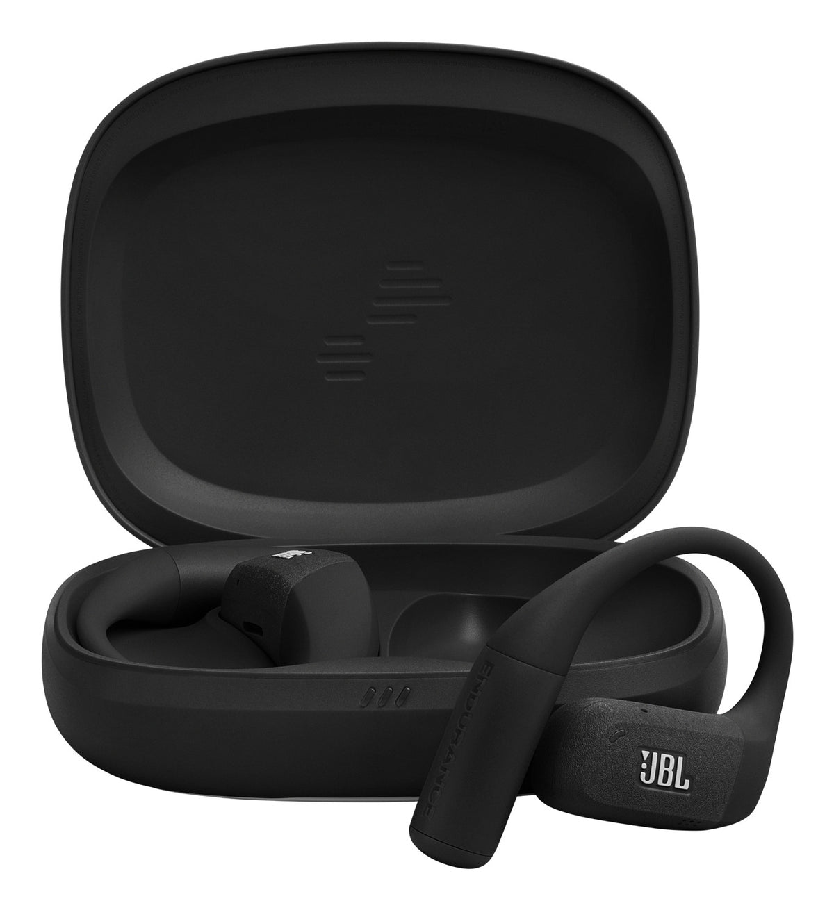 JBL Endurance Zone Cuffie Sportive Open-Ear True Wireless con Archetto Ergonomico, colore Nero e grigio