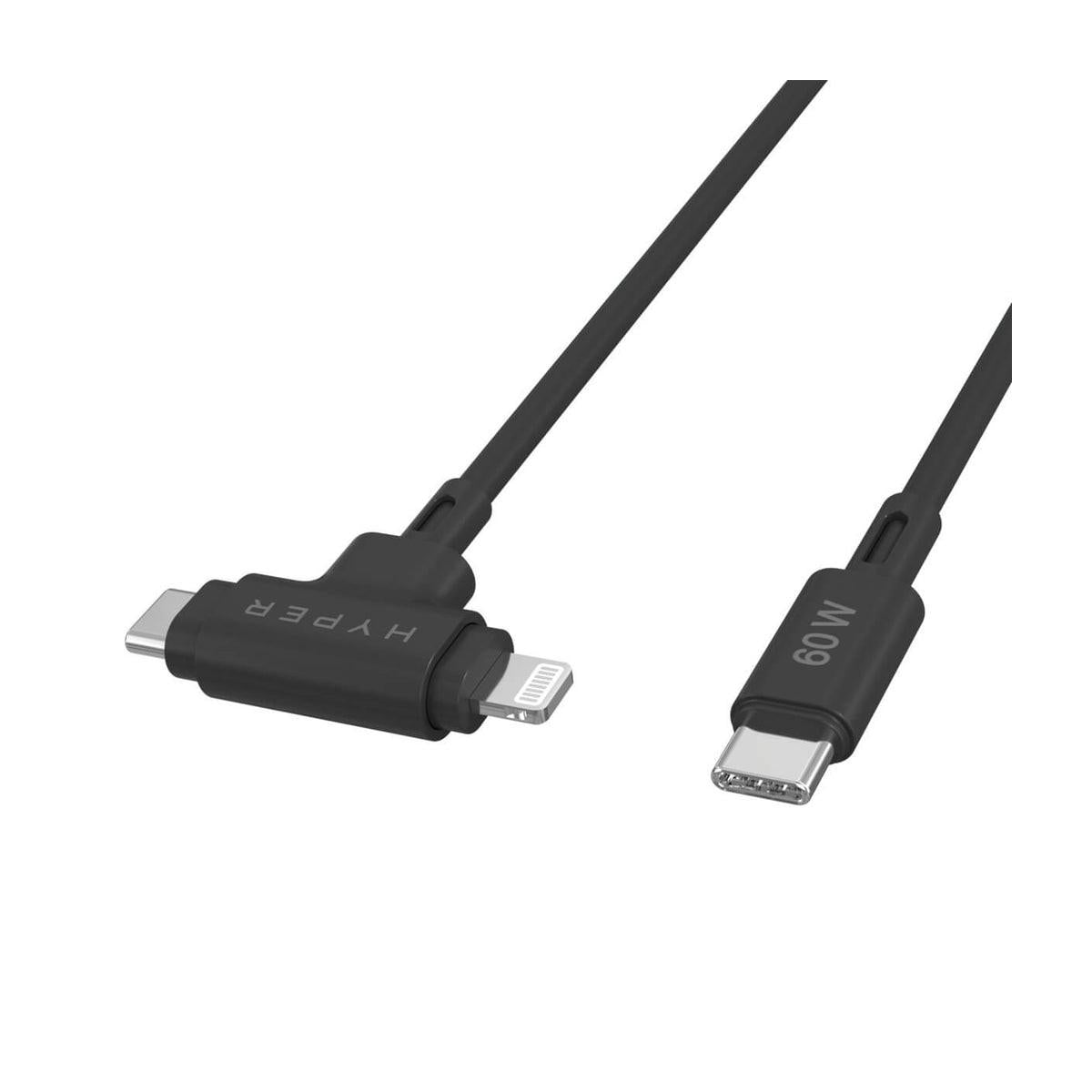 Targus HyperJuice cavo USB USB 2.0 1,5 m USB C USB C Lightning Nero