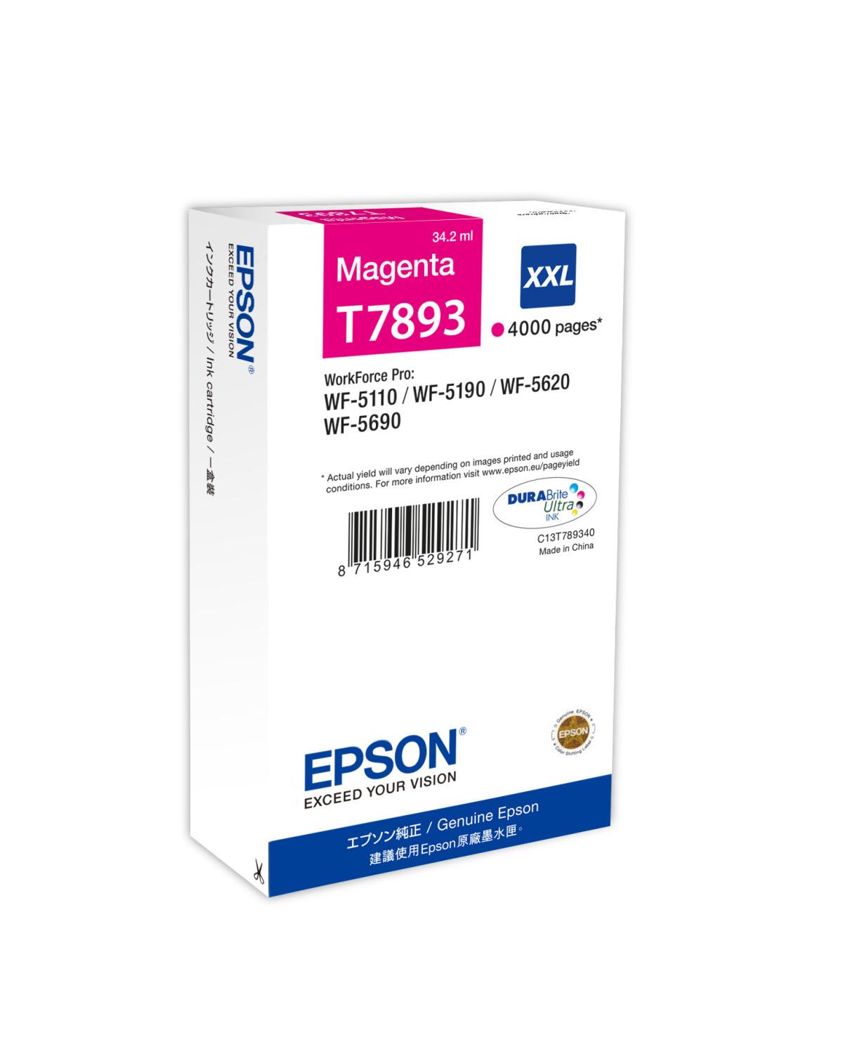 Epson T7893 cartuccia d'inchiostro 1 pz Originale Resa extra elevata (super)