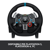 Logitech G29 Driving Force Racing Wheel Volante da Corsa Pedali Regolabili per PS5 PS4 PC Mac Nero