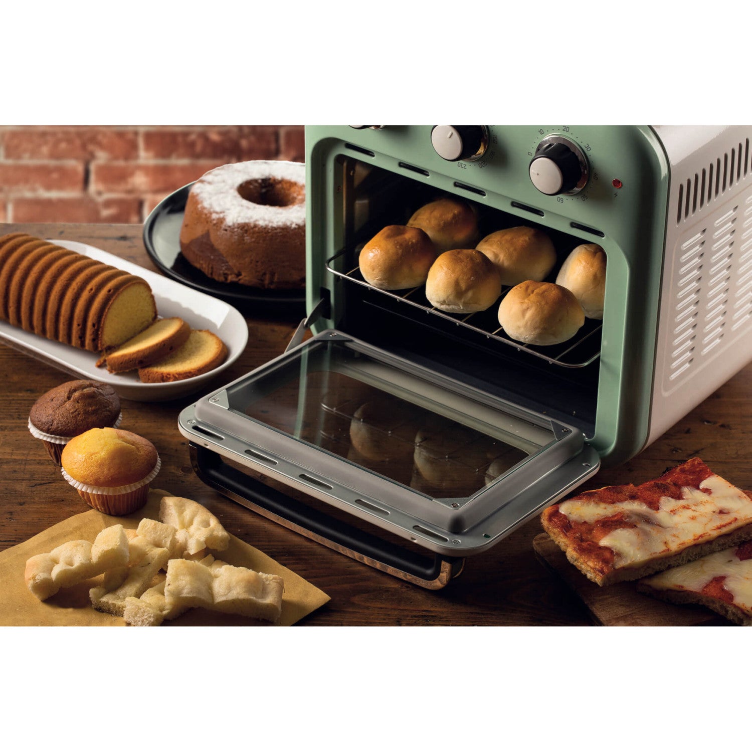 Ariete Vintage 4632 Friggitrice ad aria 1400W 16L Celeste