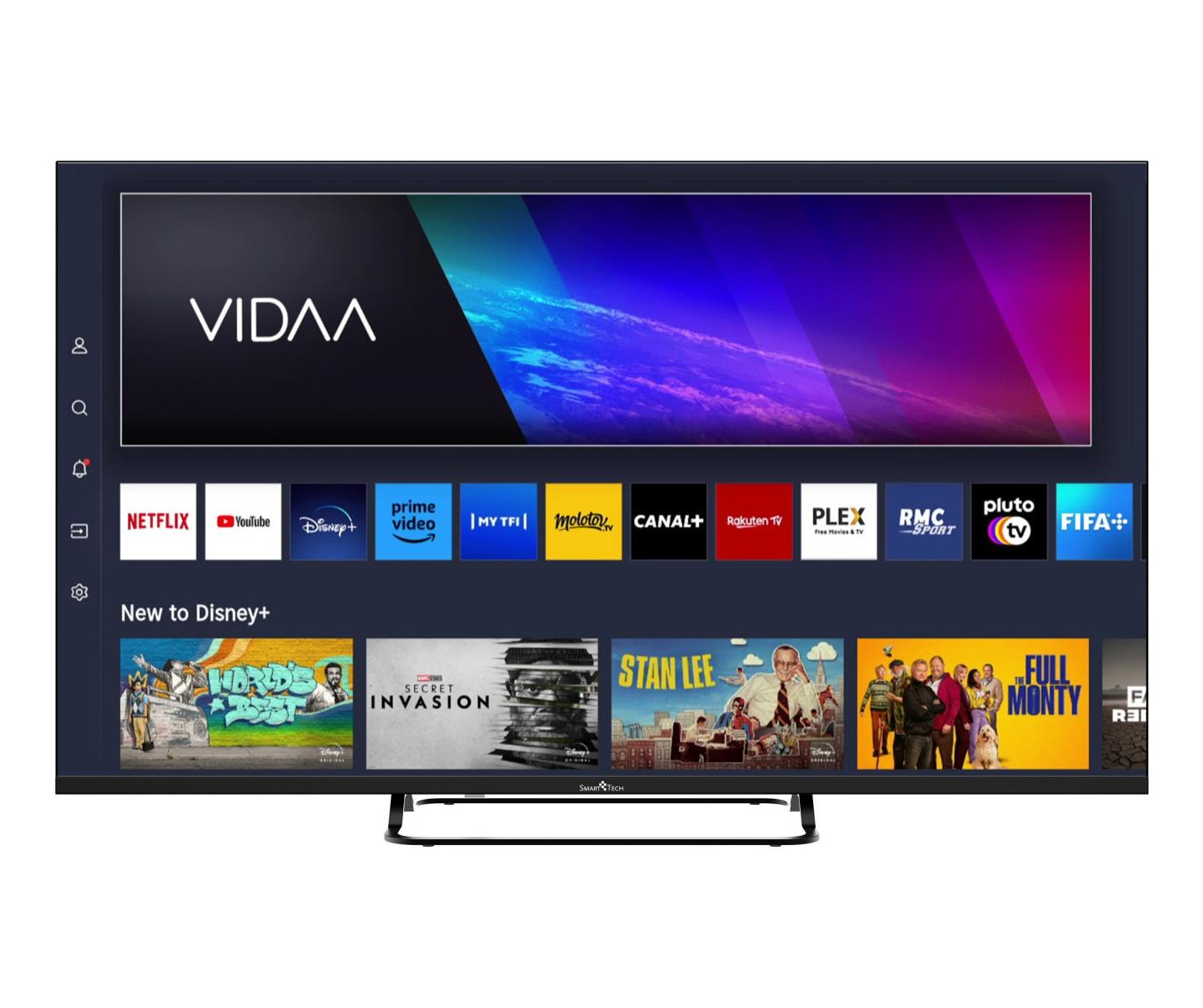 Smart Tech 43FV02V TV 109,2 cm (43pollici) 4K Ultra HD Smart TV Wi-Fi Grigio 230 cd/m²
