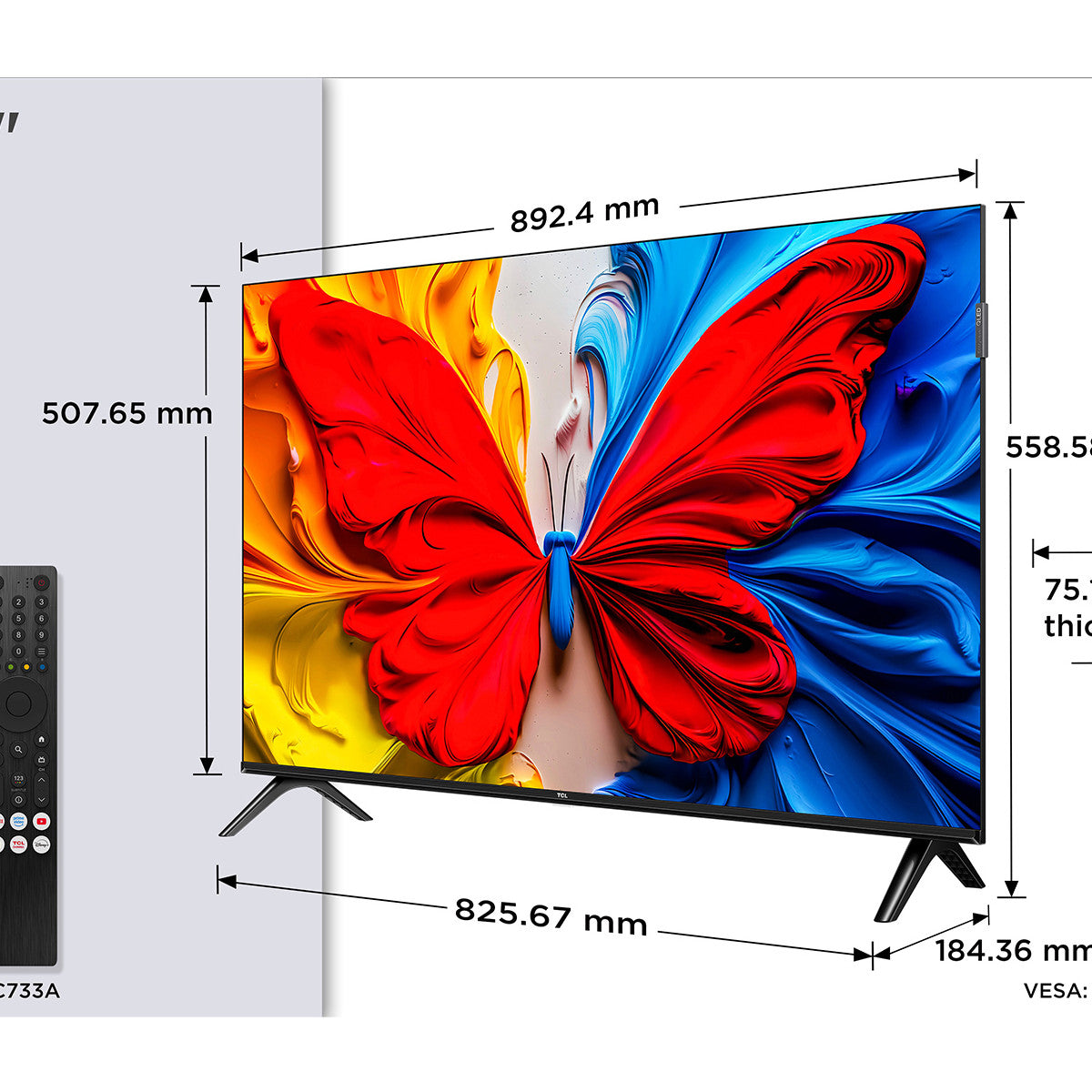 TCL S59K Serie Smart TV QLED FHD 40 pollici 40S59K, Dolby Audio, HDR10, Android TV