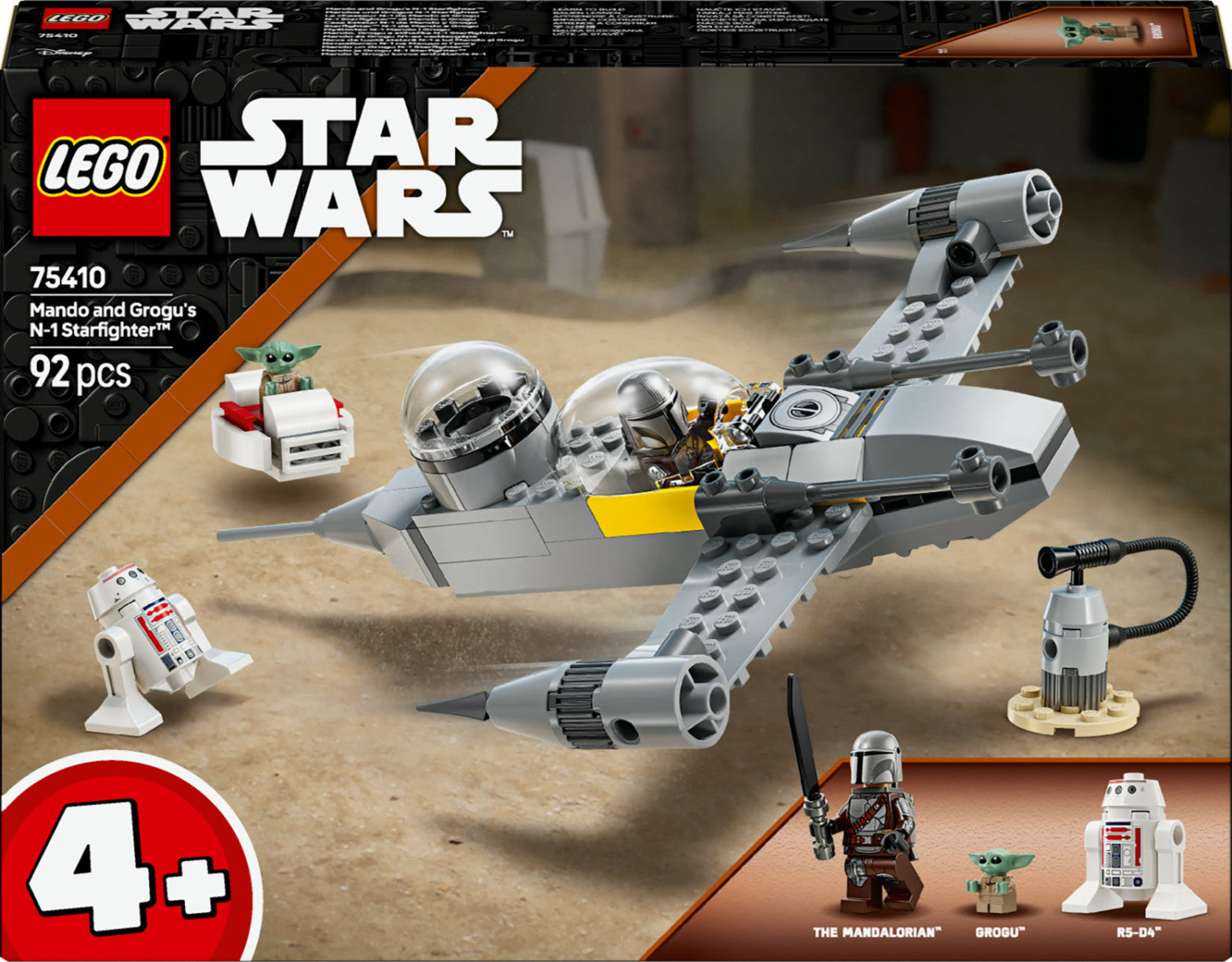 LEGO Star Wars N-1 Starfighter di Mando e Grogu 75410 Set 92 Pezzi 4 Anni