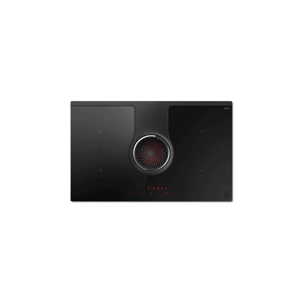Elica NikolaTesla One EVO BL/A/83 Nero Da incasso 83 cm Piano cottura a induzione 4 Fornelli Cappa da incasso