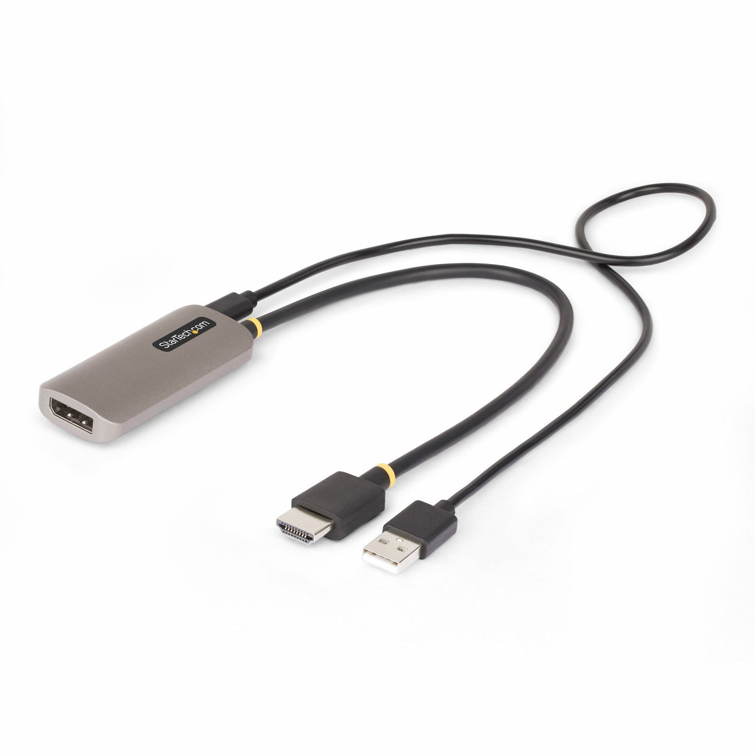 StarTech.com Cavo adattatore da HDMI a DisplayPort da 30 cm 8K 60Hz convertitore video attivo da HDMI 2.1 a DP 1.4 alimentato da bus USB con cavo incluso