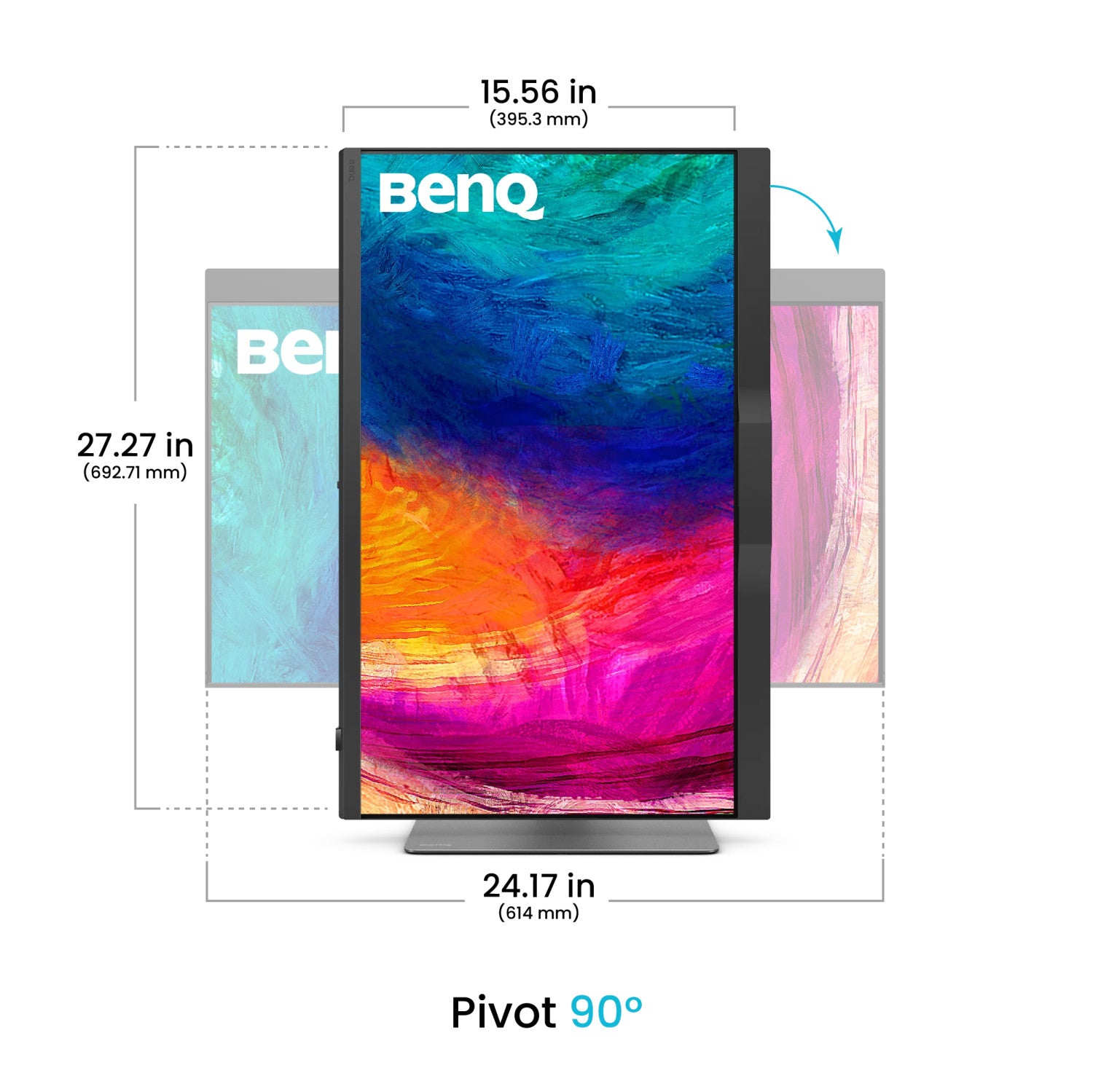 BenQ PD2770U Monitor PC 27 pollici 3840 x 2160 Pixel 4K Ultra HD LCD Nero