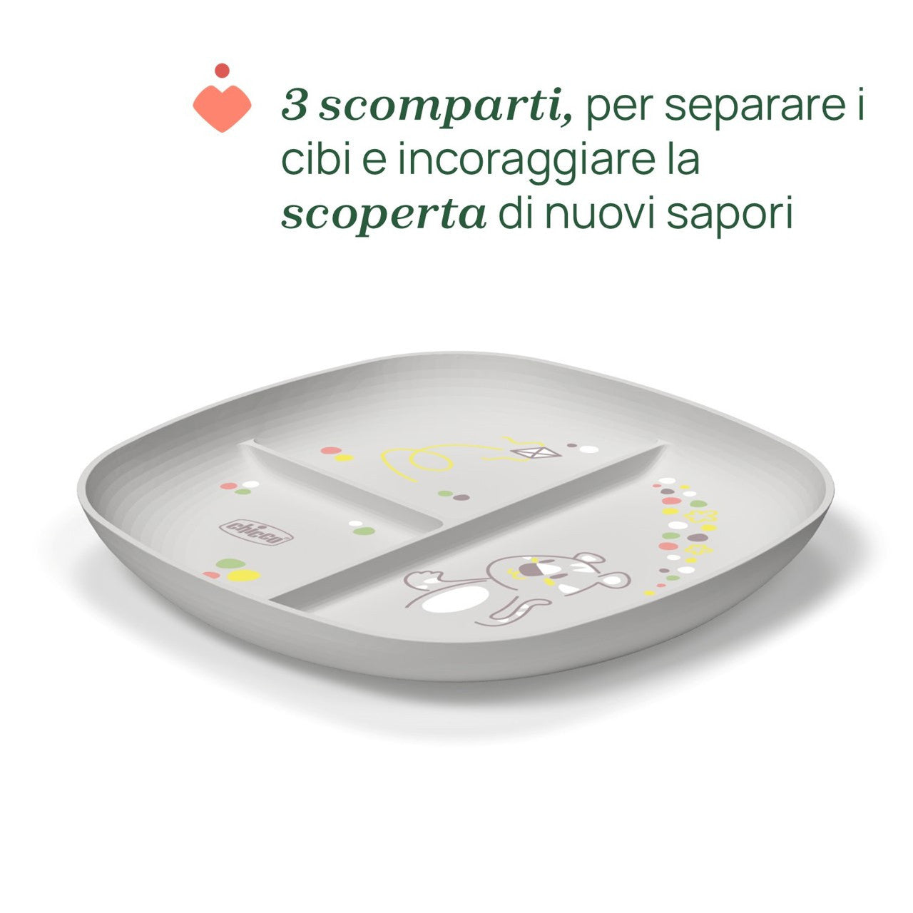 Chicco 00016003250000 servizio da tavola per bambino Piatto per bambini