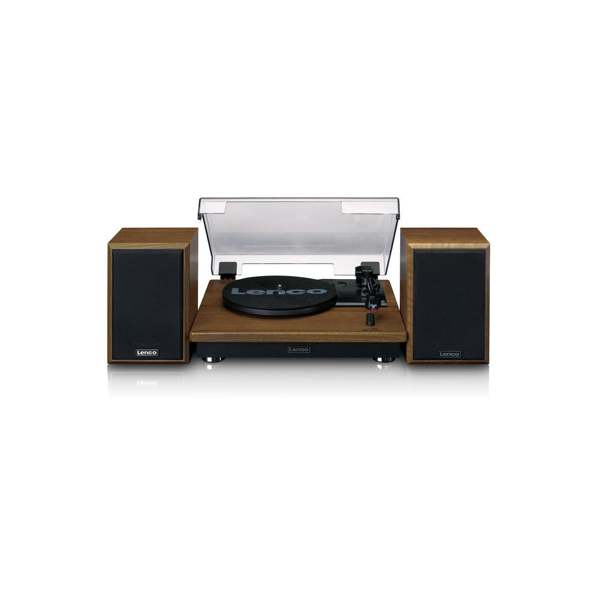 Lenco LS 100WD piatto audio Giradischi con trasmissione a cinghia Nero. Quercia Automatico