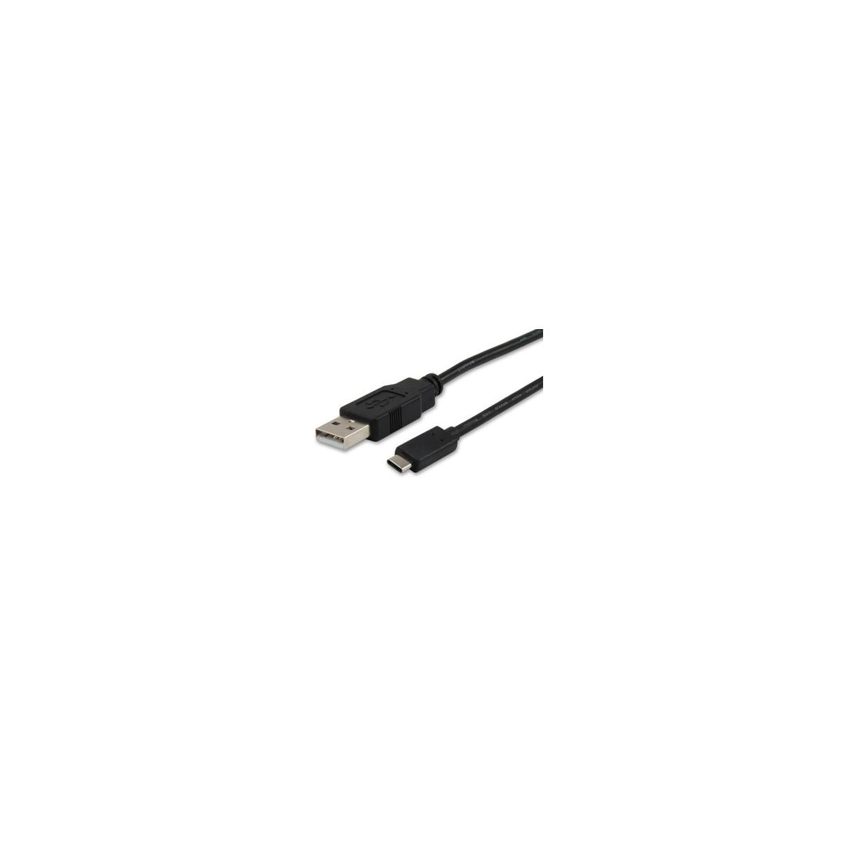 Equip 12888107 cavo USB USB 2.0 1 m USB A USB C Nero