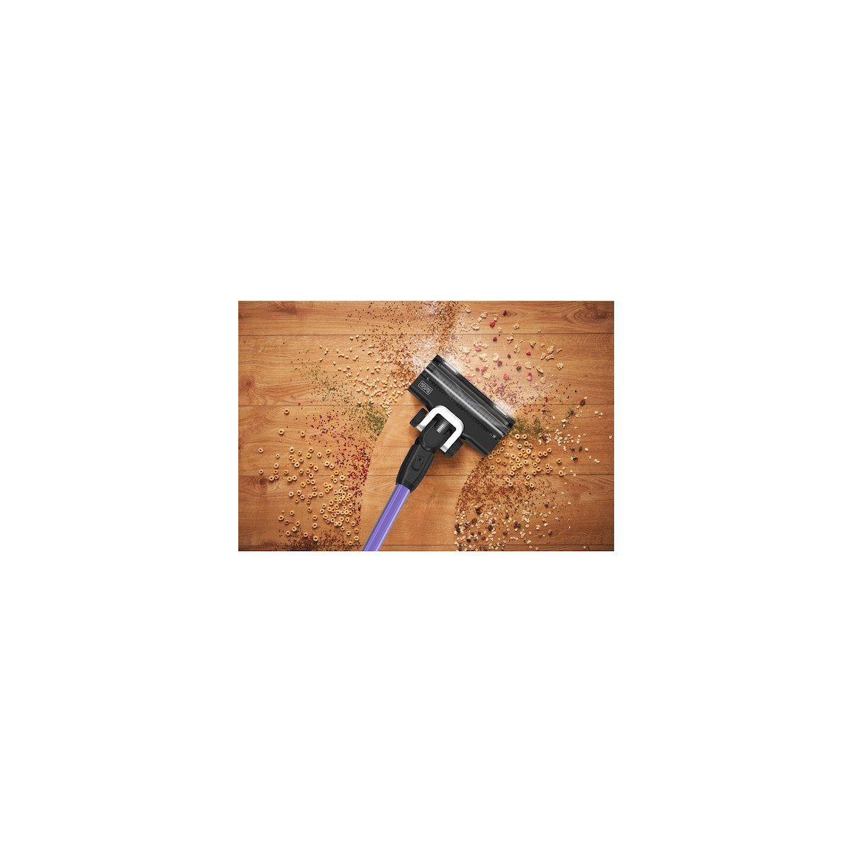 Black Decker Aspirapolvere elettrica Batteria Secco Senza sacchetto 0,65 L Viola 2,5 Ah