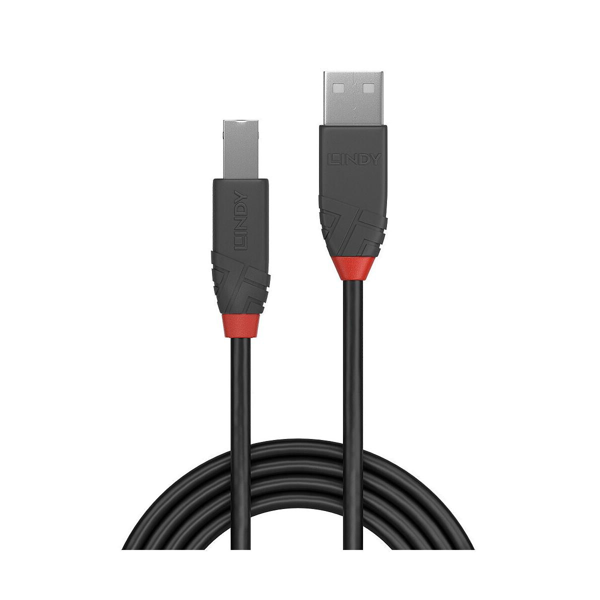 Lindy 36675 cavo USB USB 2.0 5 m USB A USB B Nero