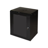 LINK Armadio Rack 19" 12U Serie Light Colore Nero Con Porta Vetro (Axpxl) Mm 600X400X530 Ripiano Incluso