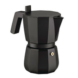Alessi Moka DC06/6 B Caffettiera in Alluminio Pressofuso 6 Tazze Nera
