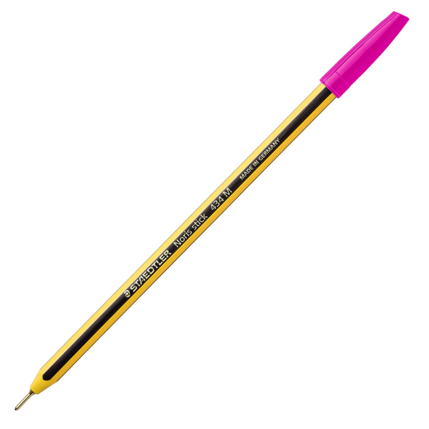Staedtler Penna A Sfera Noris Stick 434 Magenta Punta 1.0 Mm Confezione 10 Pezzi
