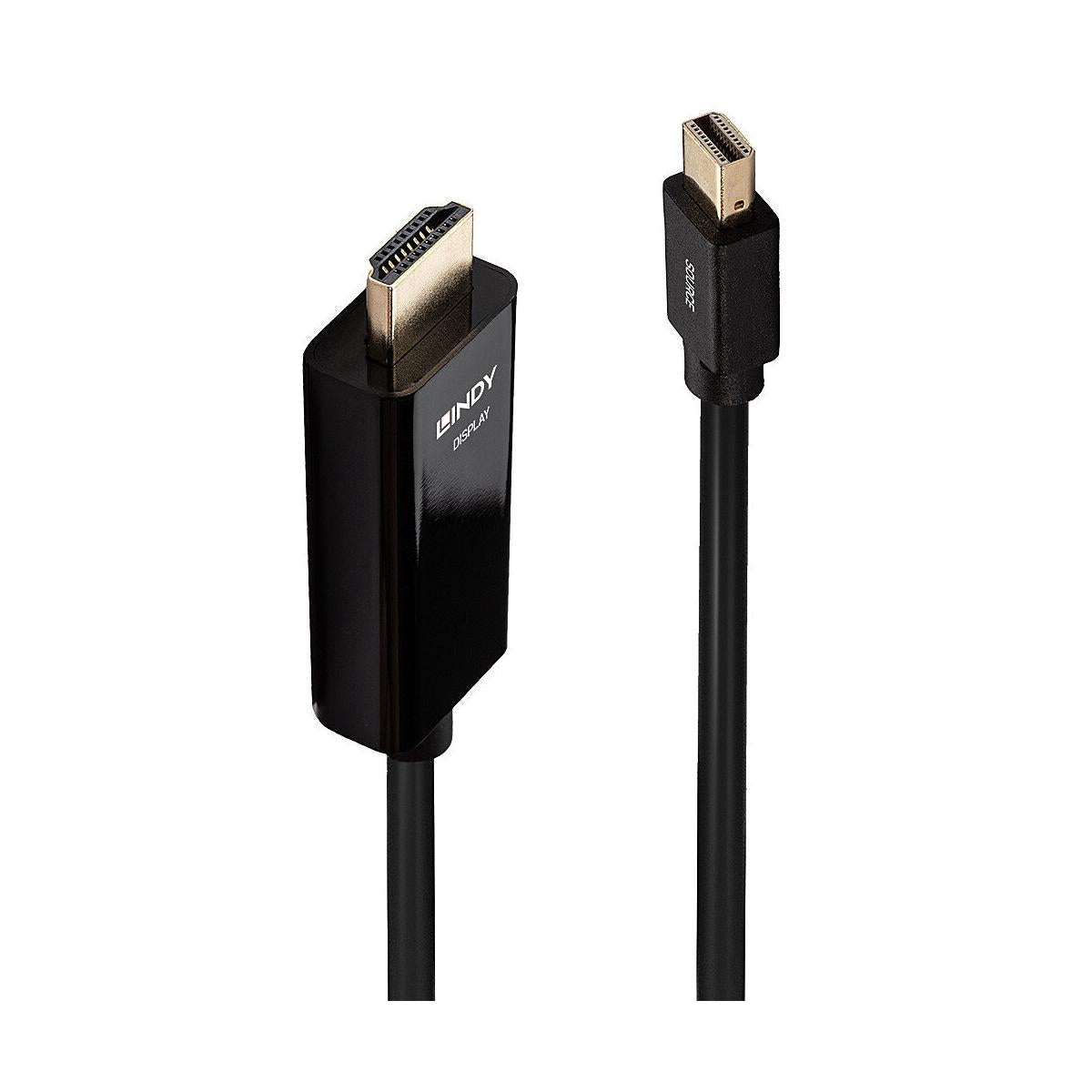 Lindy 36926 cavo e adattatore video 1 m HDMI tipo A (Standard) Mini DisplayPort Nero