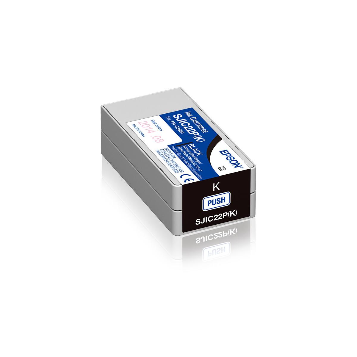 Epson SJIC22P(K) cartuccia d'inchiostro 1 pz Originale Nero