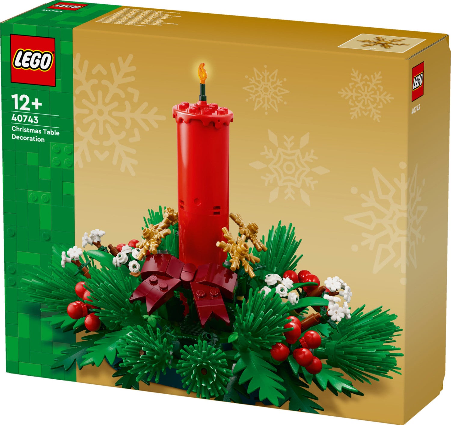 LEGO Decorazione da Tavolo Natalizia 40743 Set da Costruzione 433 Pezzi 12 Anni