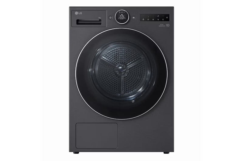 Asciugatrice a pompa di calore a doppio inverter da 9kg Serie 9, nera