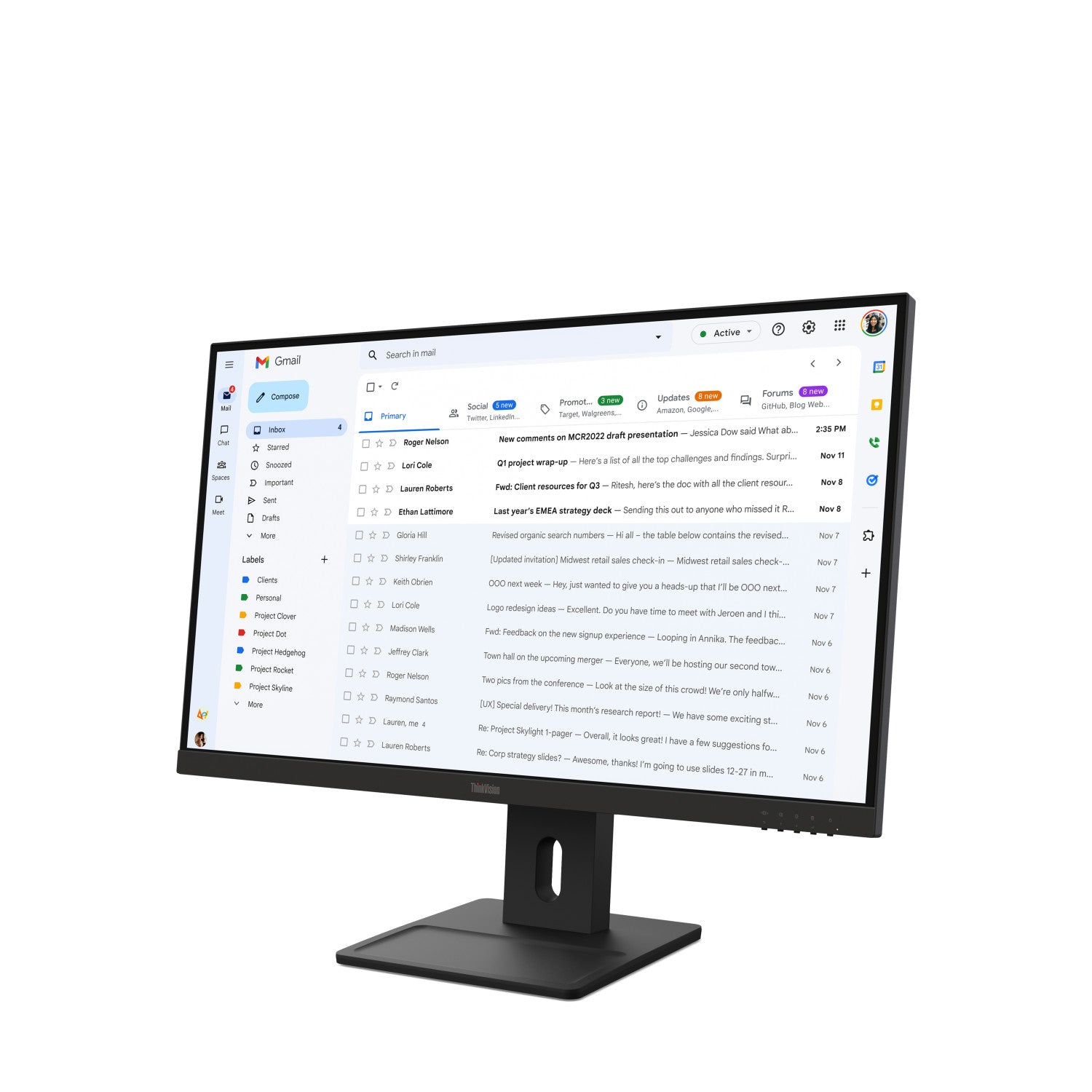 Lenovo ThinkVision E27-40 LED display 68,6 cm (27 pollici) 1920 x 1080 Pixel Full HD LCD Nero