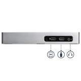 StarTech.com Docking Station USB 3.0 - Laptop Dock per doppio monitor con HDMI e DVI/VGA Video - Hub a 6 porte USB 3.1 Gen 1 5Gbps, GbE, Audio - Dock Universale Type-A - Windows Mac