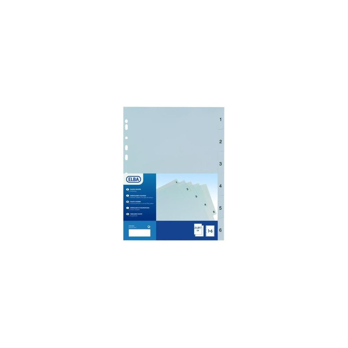 Elba 400006686 intercalare Polipropilene (PP) Multicolore