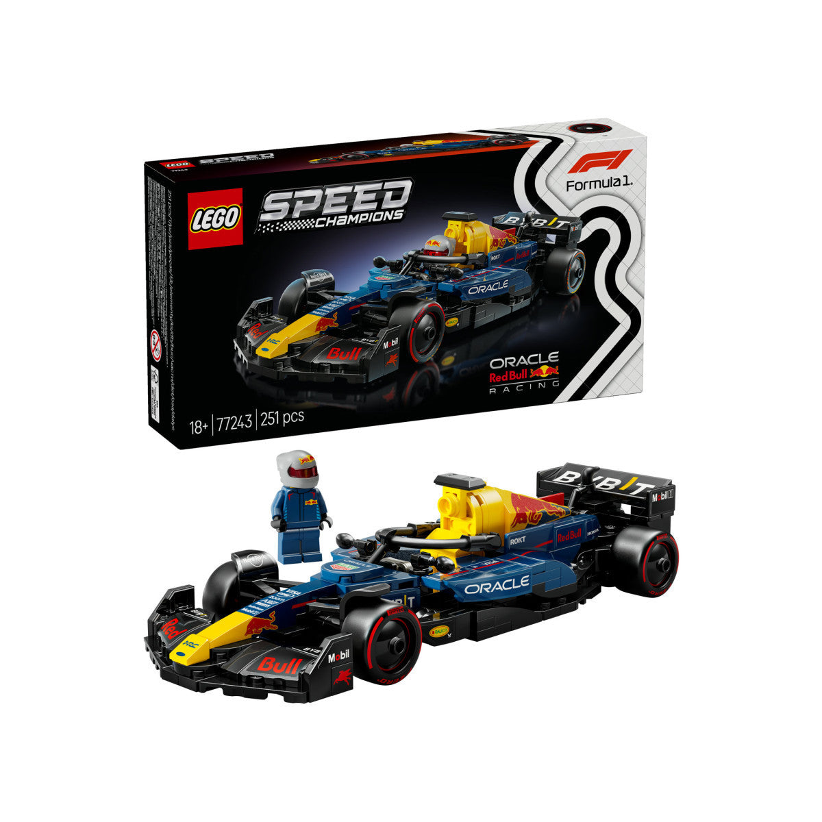 LEGO Speed Champions Oracle Red Bull Racing RB20 Auto da Corsa F1 251 Pezzi 18