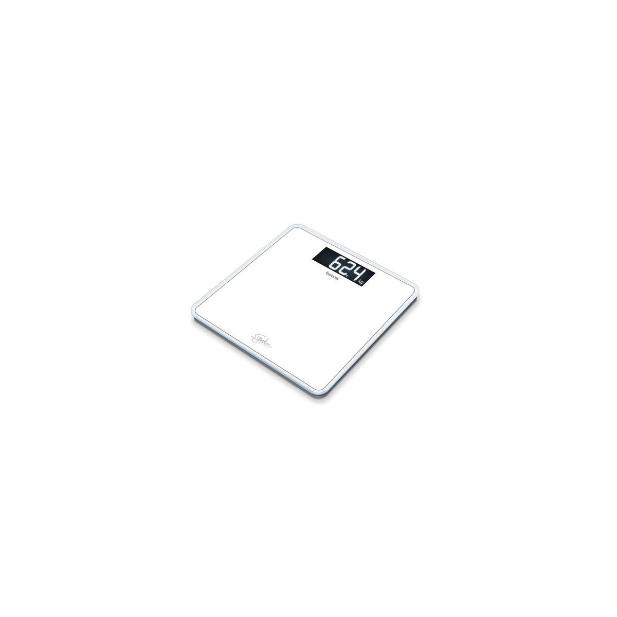 Beurer GS 400 SignatureLine White Bilancia in Vetro con Portata fino a 200 kg 31 x 31 cm Bianco