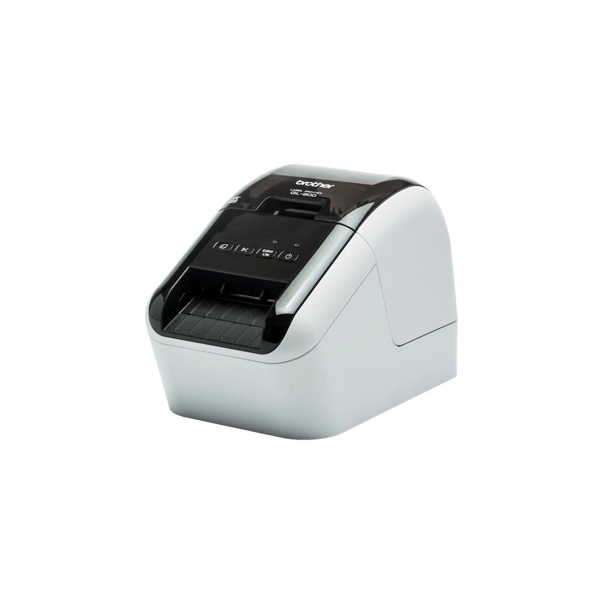 Brother QL800UA1 Stampante per Etichette CD Termica diretta Stampante a Colori 300x600 DPI 148 mm s Cablato DK Bianco Nero