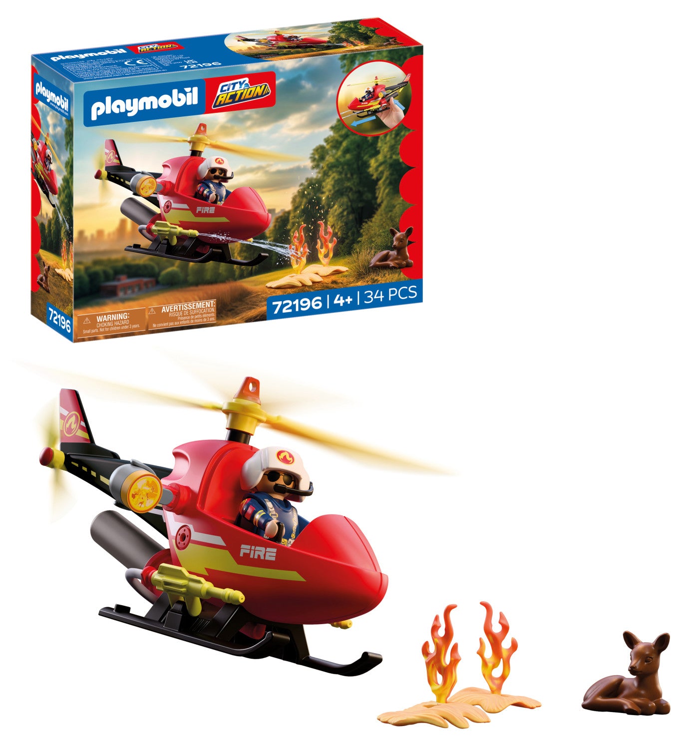 Playmobil Feuerwehr-Helikopter