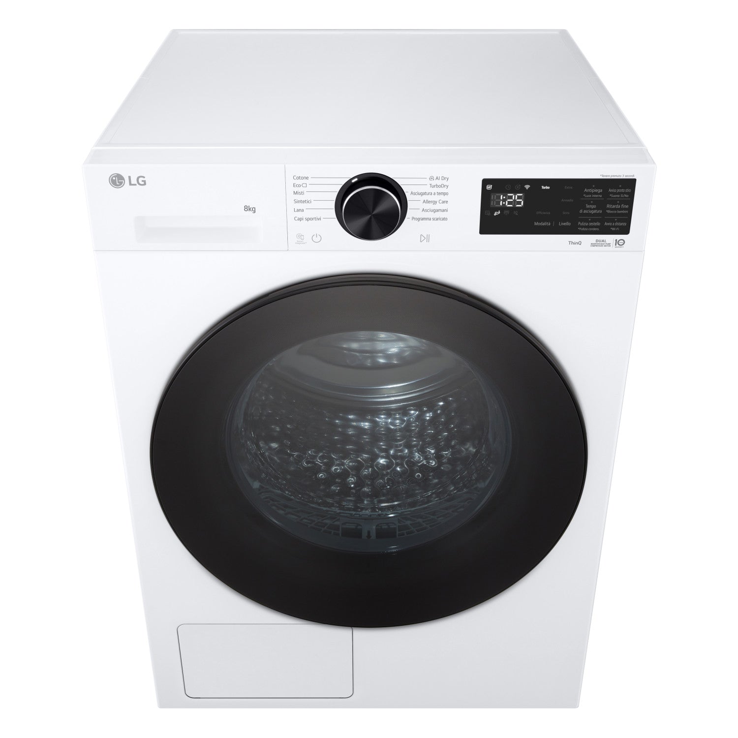 LG RHX7010TLB Asciugatrice Intelligente AI Dry 10 kg Classe C Bianco