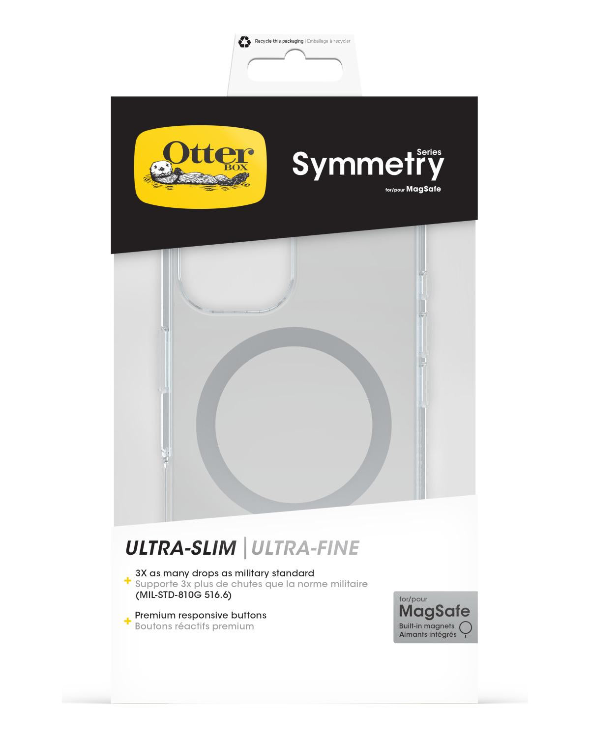 OtterBox Symmetry Series Clear per MagSafe per iPhone 16 Clear
