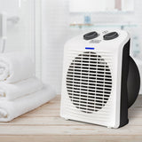 Black Decker BXFSH2000E stufetta elettrica Interno Nero, Bianco 2000 W Riscaldatore ambiente elettrico con ventilatore