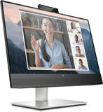HP E24mv G4 FHD Conferencing Monitor Monitor PC 60,5 cm (23.8pollici) 1920 x 1080 Pixel Full HD Nero, Argento