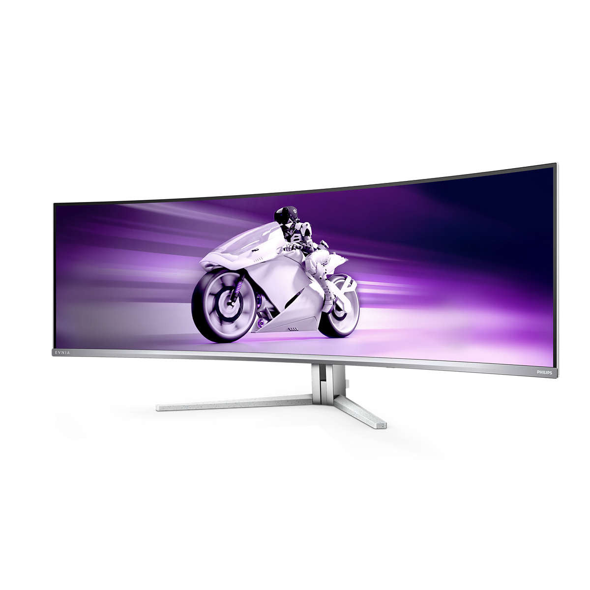 Philips Evnia 8000 49M2C8900L/00 Monitor PC 124,2 cm (48.9") 5120 x 1440 Pixel Dual QHD QDOLED Bianco